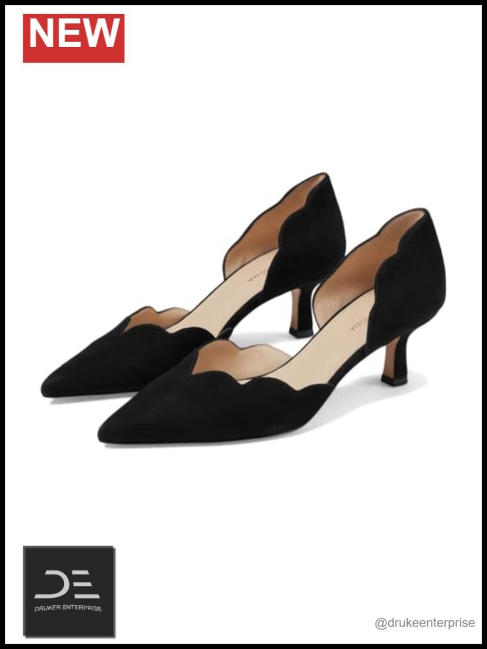 Pelle Moda Keala Pointed Toe Kitten Heel Pumps Suede